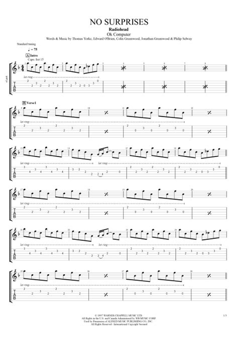 Radiohead Chords & Tabs for Guitar, Ukulele ...